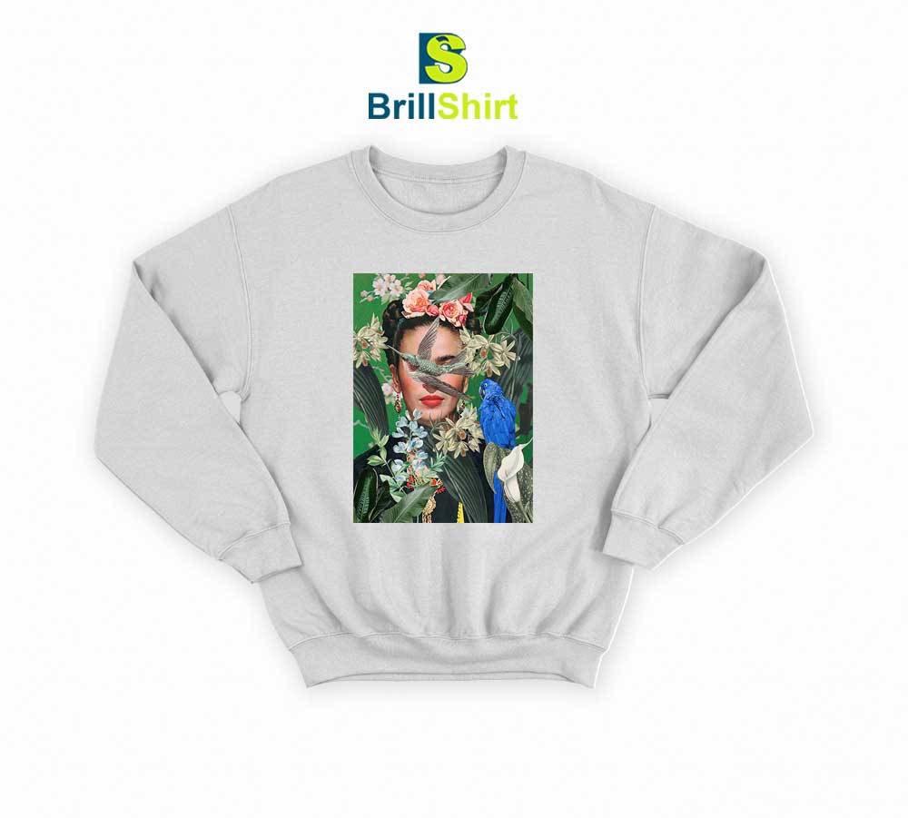 Frida Kahlo Blue Bird Sweatshirt Frida Kahlo Blue Bird Sweatshirt