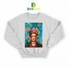 Frida Kahlo Potrait On Model Sweatshirt