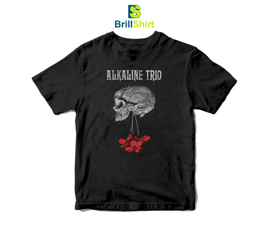 Alkaline Trio Flowers Down Tee T-Shirt Alkaline Trio Flowers Down Tee T-Shirt