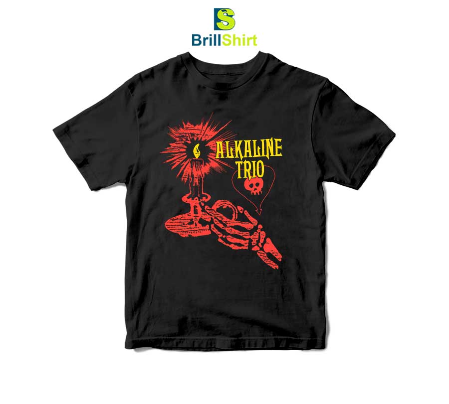Alkaline Trio Skele Candle Tee T-Shirt Alkaline Trio Skele Candle Tee T-Shirt