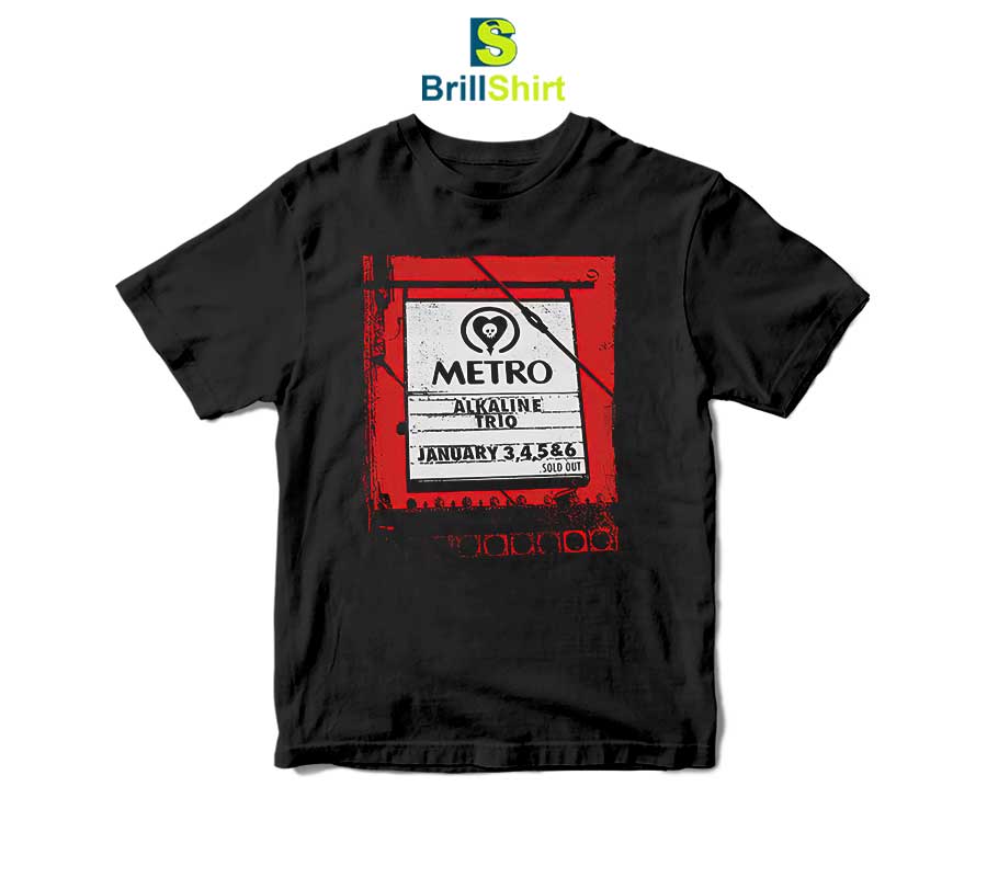 Alkaline Trio Metro Sign Tee T-Shirt Alkaline Trio Metro Sign Tee T-Shirt