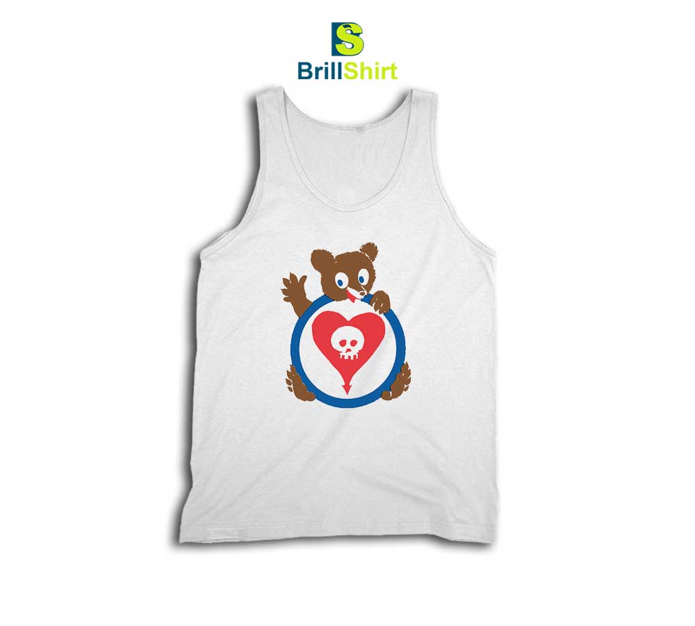 Alkaline Trio Bear Heartskull Tee Tank Top Alkaline Trio Bear Heartskull Tee Tank Top