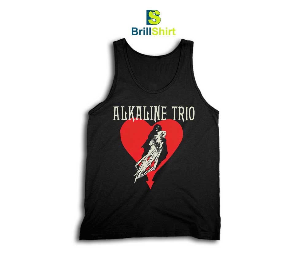Alkaline Trio Heart Swept Tee Tank Top Alkaline Trio Heart Swept Tee Tank Top