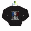 Let's Go Brandon Trump Middle Finger Flag Sweatshirt