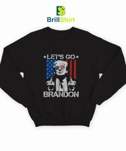 Let's Go Brandon Trump Middle Finger Flag Sweatshirt