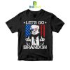Let's Go Brandon Trump Middle Finger Flag T-Shirt